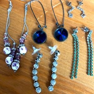 Statement dangly earrings long and sexy